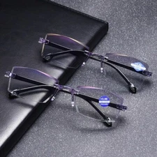 Sapphire High Hardness Anti-blue Far And Near Dual-use Reading Glasses +1.0~+4.0