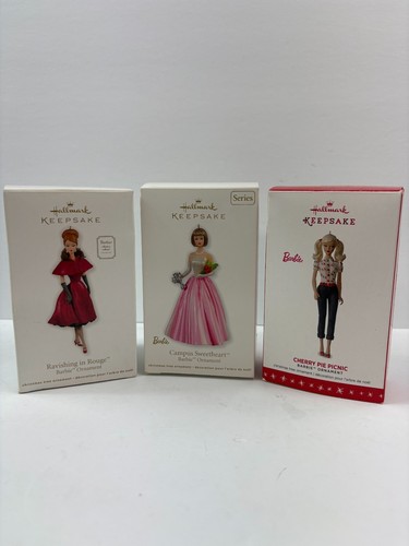 *RESERVIERT* Hallmark Barbie RAVISHING IN ROUGE, CHERRY PIE, CAMPUS SWEETHEART