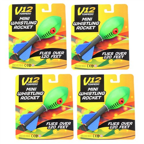 Pack Of V12 Torpedo Mini Rocket Game Flying Toy Whistling Howlers ...