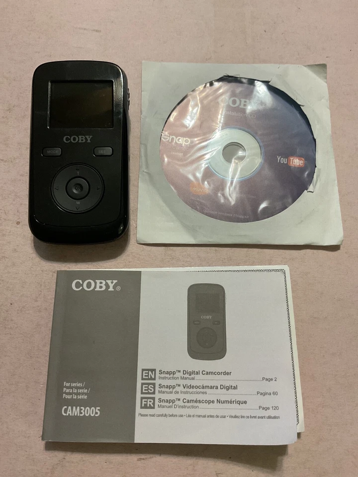 Coby Snapp 4X Optical Zoom 1.3 LCD Standard Def.  Digital Camcorder no SDHC card - Image 4 of 4