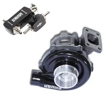 EMUSA T3/T4 T3T4 T04E Turbocharger HYBRID  .63 A/R Turbine+Boost ControllerBLACK