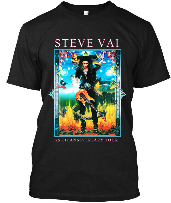 ミュージシャン Steve Vai - Tour T-shirt (M-size) NEW Steve Vai Passion & Warfare 25th Anniversary American