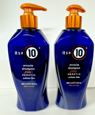 It's a 10 Miracle Shampoo Plus Keratin Sulfate Free 10 oz 2 Pack