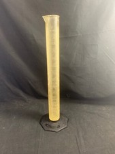 NALGENE Plastic 250mL Polypropylene Black Hexagon Base Graduated Cylinder 1/Pack