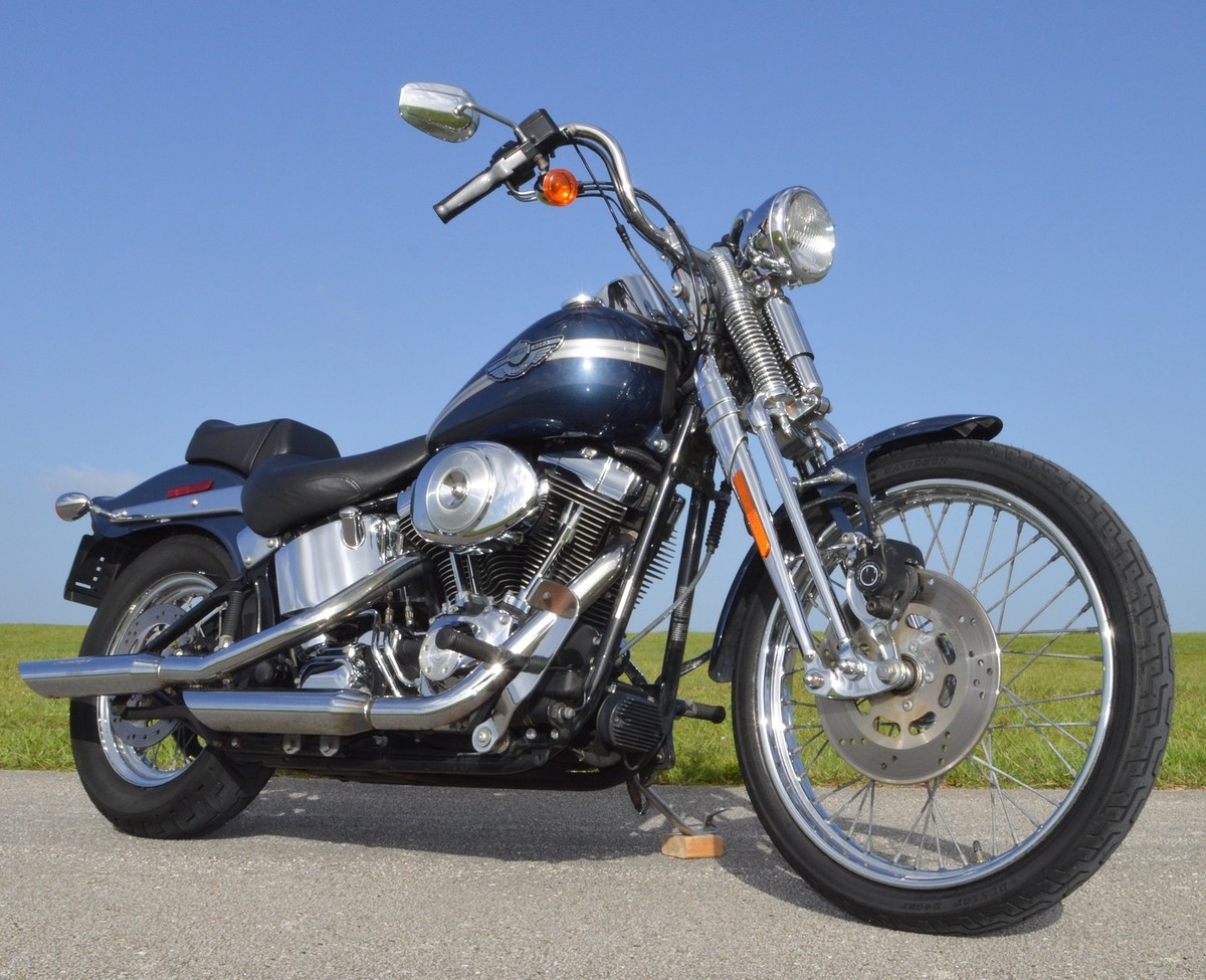 Chrome Motorcycle Mirrors For Harley Davidson Heritage Softail Classic & Road King