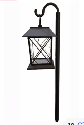 Garden Collection Solar Hook Lantern 3.14 In X D3.14In X H5.33In