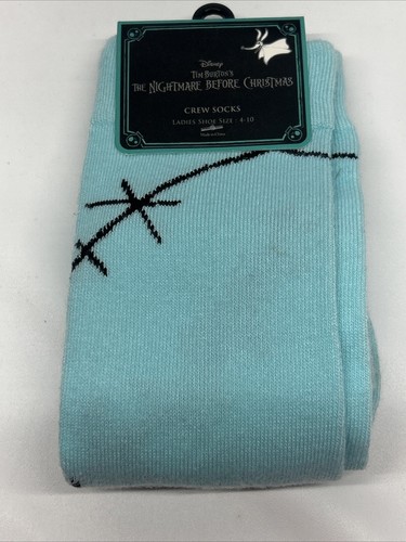 Nightmare Before Christmas Crew Socks Size 4-10 Ladies Knee High Sally - Picture 3 of 13