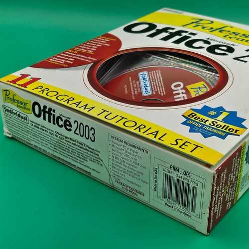Professor Teaches Microsoft Office 2003 Windows XP 2000 9 Course Tutorial Set - Picture 3 of 4