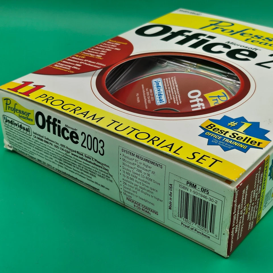 Professor Teaches Microsoft Office 2003 Windows XP 2000 9 Course Tutorial Set - Image 3 of 4