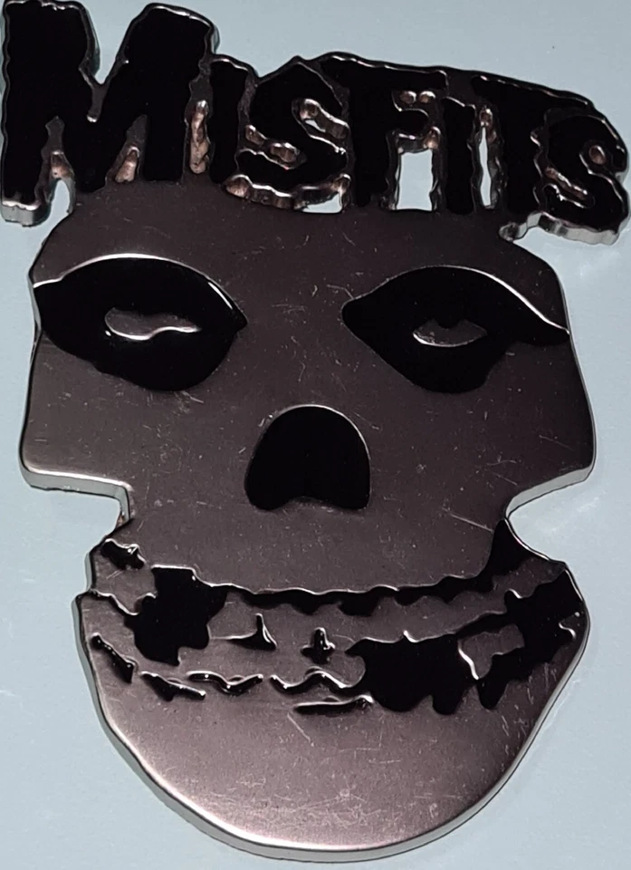 MISFITS FIEND MEN'S SILVER SKULL BELT BUCKLE - image 4 of 4