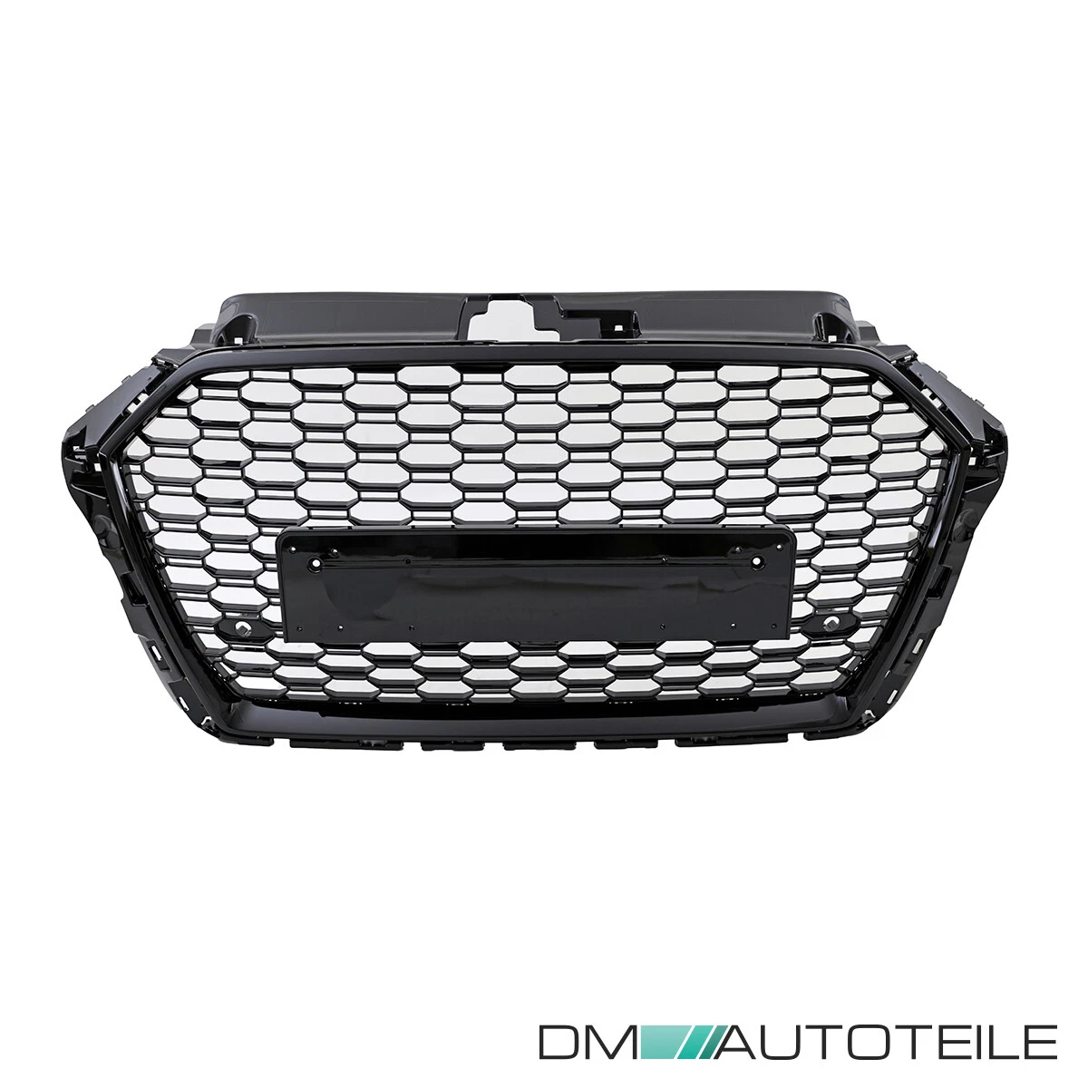 Kühlergrill Wabengrill Grill Schwarz Glanz für Audi A3 8V Facelift 