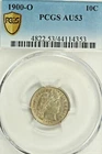 1900-O Barber Dime : PCGS AU53