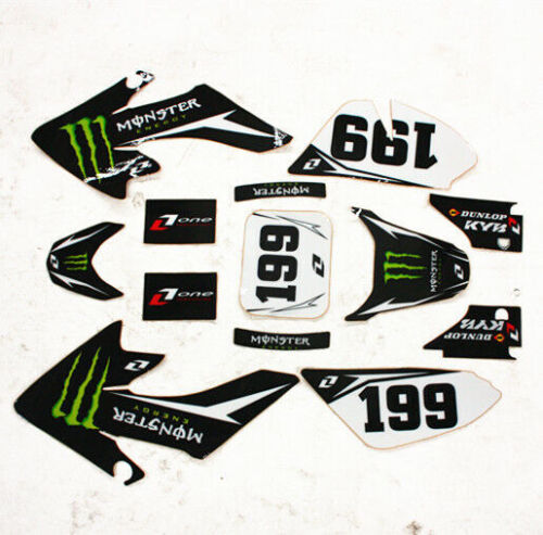3M 199 MONSTER Decals Graphics Sticker Kit CRF50 Fairing PIT PRO Trail Dirt Bike - Picture 1 of 5