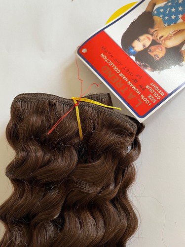 100% HUMAN HAIR FRENCH WEAVES -LA TREND 9, 10, 12, 14 Inches WET and WAVY curly - Picture 35 of 35