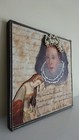 Original One of a Kind Mixed Media Collage Art - Queen Anne & Queen Elizabeth — photo 4