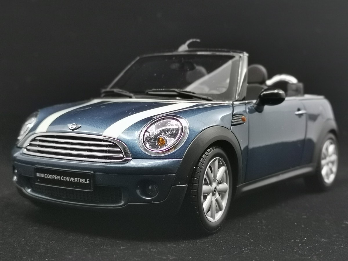 KYOSHO 京商 1/18 ミニクーペ Mini Cooper New 1:18 Kyosho Model Car Mini Cooper Convertible 2009 Blue