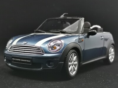 KYOSHO 京商 1/18 ミニクーペ Mini Cooper New 1:18 Kyosho Model Car Mini Cooper Convertible 2009 Blue