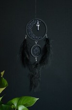 Small Black Dream Catcher with Aventurine crystal