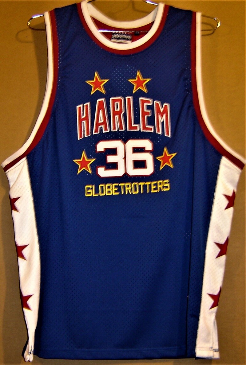 HARLEM GLOBETROTTERS MEADOWLARK LEMON SIZE 4XL BLUE JERSEY | eBay