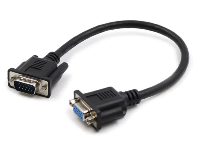 VGA 15Pin Monitor Video Cable For PC TV LCD LED, Male to Female - 0.3m - Image 2 of 2