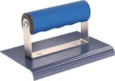 22-719 6-Inch by 4-Inch Blue Steel Sidewalk Edger, 3/8-Inch Radius 1/2-Inch Lip