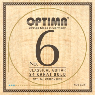 OPTIMA No.6 24K GOLD Classic STRINGS Carbon High Konzertgitarre Saiten SATZ 