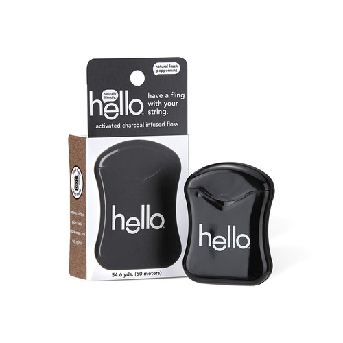 Hello Activated Charcoal Infused Dental Floss Black 491.4 Feet Vegan Cruelty ... - Picture 2 of 10
