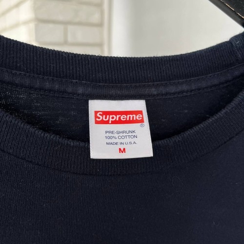 Supreme Ripple SS18 Long Sleeve Tee Shirt Box Logo Blue Mens Size M - Bild 9 von 12