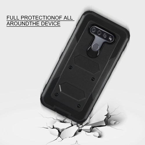 For LG Stylo 6/LG k51/lG K31/LG V60 ThinQ Hybrid Belt Clip Holster Stand Cover - Picture 11 of 30