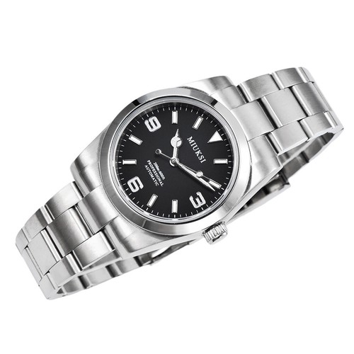 36mm 40mm MIUKSI Sapphire Luminous NH35A date Automatic black blue white Watch - Picture 2 of 17