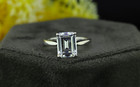 2.50Ct Emerald Cut Wedding Ring Classic Solitaire Moissanite Engagement Ring