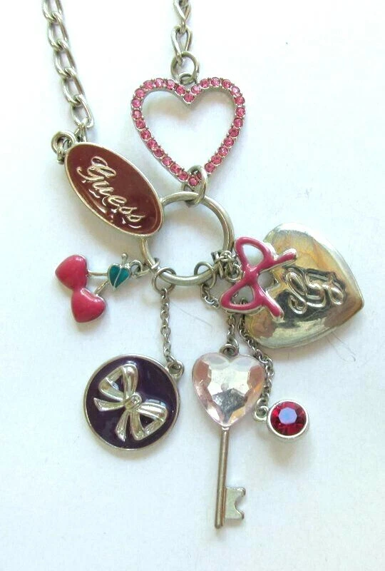 Guess top charm necklace