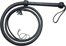 Bull whip 4 feet Handmade Leather Cowhide Stock Whips for Horse Riders