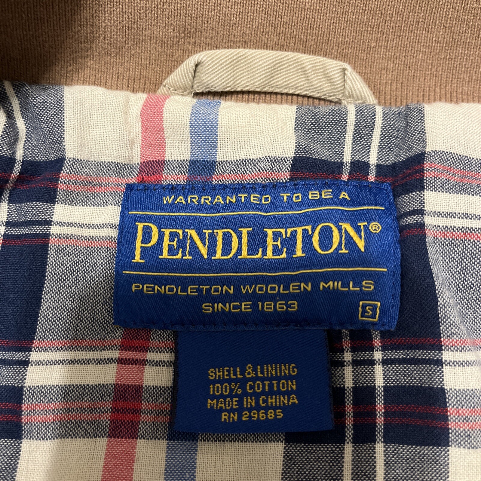 Pendleton Bomber Madras Lined Patchwork Button Ja… - image 10