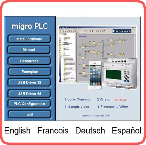 PLC Automation Programmig Software Industrial Logic Block Diagram w Simulator US