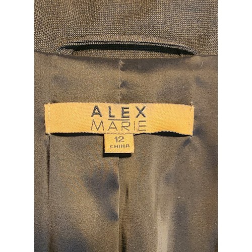 Alex Marie Womens Blazer Coat Size 12 Brown - Picture 3 of 7
