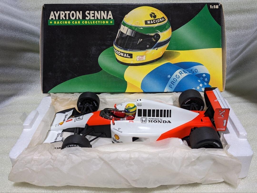 【1/18】Minichamps MP4/6 Ayrton Senna 1/18 Minichamps 1991 Formula 1 Ayrton Senna McLaren MP4/6 #1