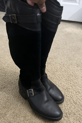 Fabianelli [Made In Italy] Leather & Suede Knee High Boots| Size 6.5/37EU