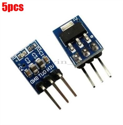 5Pcs Power Supply Module Dc 5V To 3.3V Step-Down AMS1117-3.3 800Ma Ldo New Ic tp