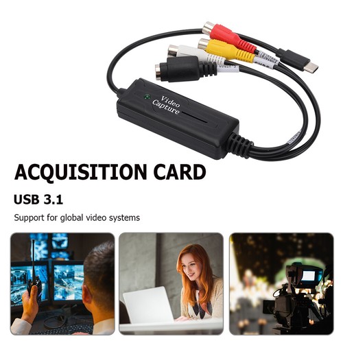 USB 3.1 Video Capture Converter 1 Channel Type-C Audio Capture Adapter Converter - Afbeelding 4 van 10