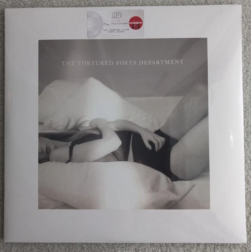 TAYLOR SWIFT the tortured poets department 2xLP clear vinyl FACTORY SEALED M-