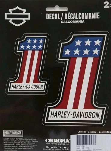 Harley Davidson old amf style  Decals/Sticker Set 2pcs Official Harley