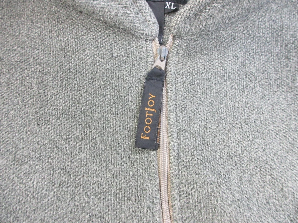 Vintage FootJoy Pullover Mens XL Green Polartec Fleece Quarter Zip Made USA 00s - Image 4 of 4