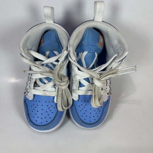 Toddler's Jordan 1 Mid SS "Game Winner" White/University Blue-Starfish Size US7C - Picture 9 of 11