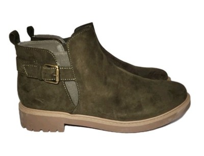 Esprit Women's Sienna Ankle Boot Boots Women s Sz 7.5 Olive Green Faux Suede