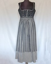 DRESS VINTAGE TRACHTEN REDL TYROL OKTOBERFEST DIRNDL PLAID WOMENS US 12 EU 40