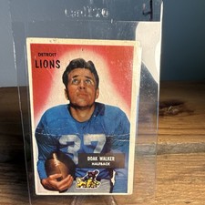 Bowman 1955 Doak Walker Detroit Lions NFL Football Trading Card #1