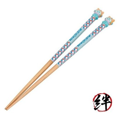 Skater lackierte Essstäbchen 21 cm mit Sanrio Hangyodon Maskottchen Hund AND45-A
