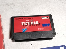 Famicom Tetris software with original box Used Click ! !