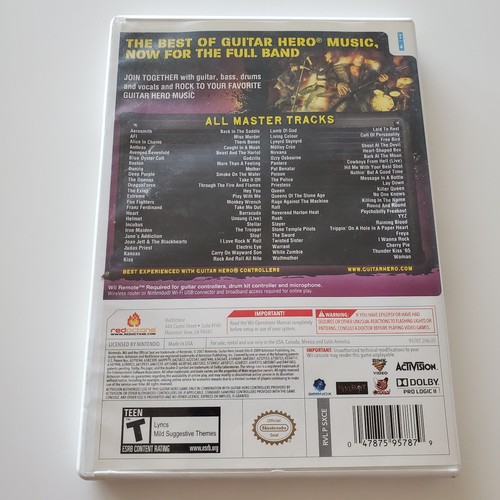Guitar Hero: Smash Hits (Nintendo Wii, 2009) CIB Complete, TESTED & WORKING - Picture 4 of 5